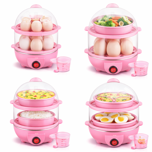 egg boiler/poacher/cooker/electric steamer (2 layer