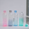 borosilicate glass water bottle with airtight lid | 500ml | 4 color options