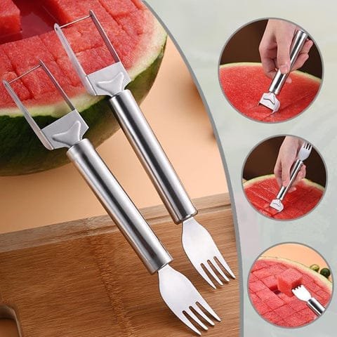 smart 2 in 1 watermelon cube cutter with integrated serving fork smart 2 in 1 watermelon cube cutter with integrated serving fork