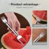 smart 2 in 1 watermelon cube cutter with integrated serving fork smart 2 in 1 watermelon cube cutter with integrated serving fork