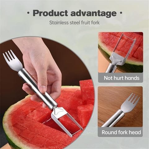 smart 2 in 1 watermelon cube cutter with integrated serving fork smart 2 in 1 watermelon cube cutter with integrated serving fork