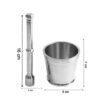 premium quality stainless steel khalbatta / okhli musal for kitchen premium quality stainless steel khalbatta / okhli musal for kitchen