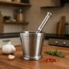 premium quality stainless steel khalbatta / okhli musal for kitchen premium quality stainless steel khalbatta / okhli musal for kitchen