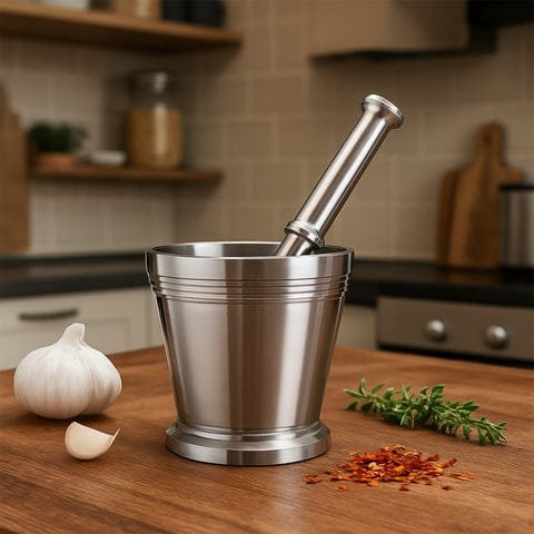 premium quality stainless steel khalbatta / okhli musal for kitchen premium quality stainless steel khalbatta / okhli musal for kitchen